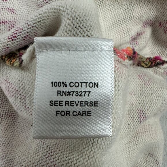 Croft & Barrow Womens Medium 100% Cotton 3/4 Sleeve Button-Up Top - Picture 5 of 6